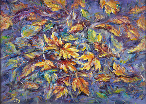 Die K&uuml;nstlerin Tosca Zaprianova, Herbst, 48/33 cm., Oil, Preis: EUR 175